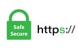 Secure connection with https.HTTPS Protocol-secure browsing. The concept of browser and network security.